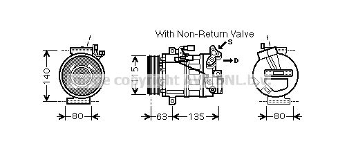 AVA QUALITY COOLING Компрессор, кондиционер RTK487